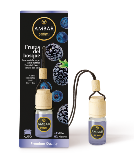 Odorizant auto Ambar Fructe de pădure, 6.5 ml, 0% alcool
